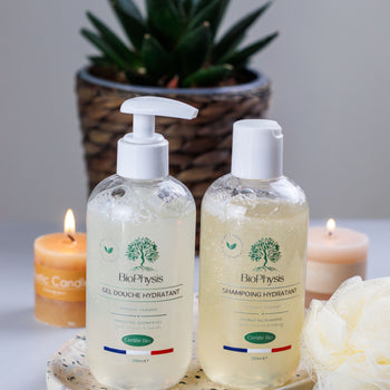 Routine Hygiène Douceur – Gel Douche & Shampoing Spécial Peaux Fragiles