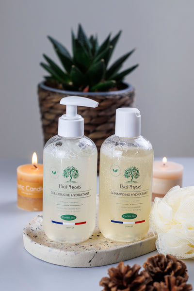 Routine Hygiène Douceur – Gel Douche & Shampoing Spécial Peaux Fragiles