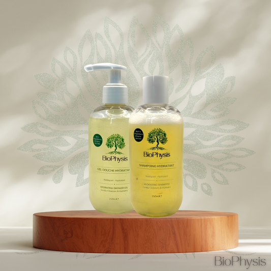 Routine Hygiène Douceur – Gel Douche & Shampoing Spécial Peaux Fragiles